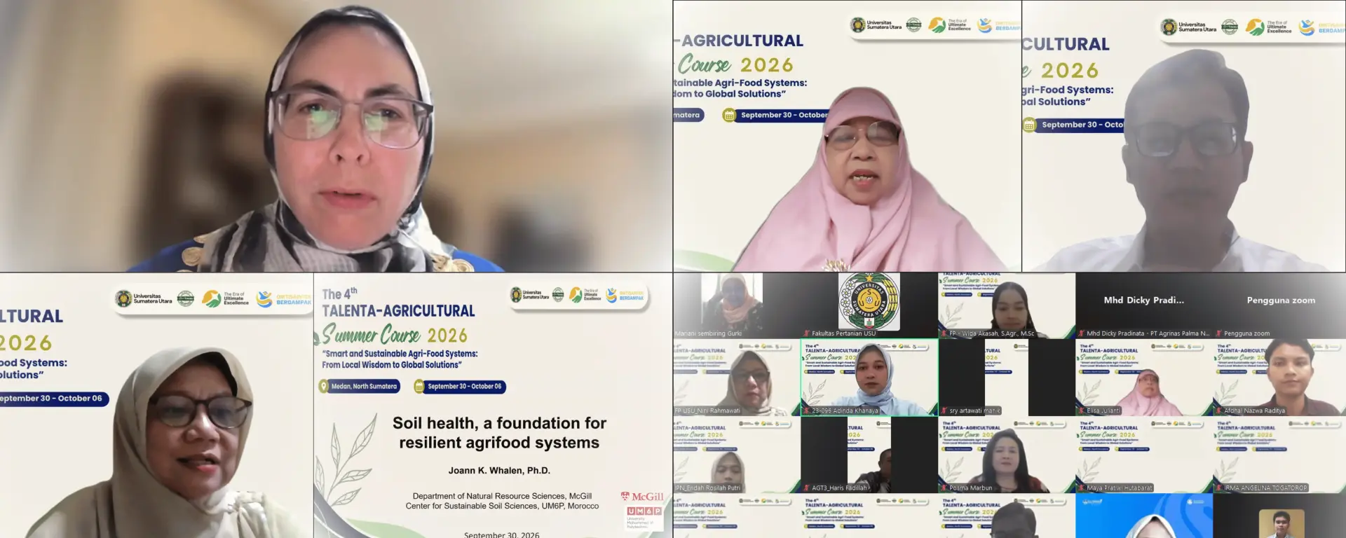 Dekan FP USU Buka The 4th TALENTA-Agricultural Summer Course 2026 melalui Kuliah Umum Internasional